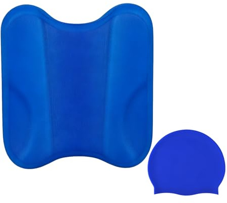 BUERPINKING Schwimmbrett Kinder & Erwachsene, Swim Training Tool 2-in-1 Floating Aid, Unisex Pullboy Schwimmen Optimierung der Technik und Wasserlage beim Schwimmtraining (Blau)