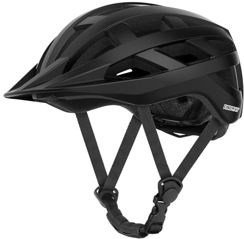 Findway Bike Helmet Men Women,Upgrade Lightweight Bicycle Helmet,24 Vents with Adjustable Dial & Detachable Visor, Interior Padding Cycle Helmet for Unisex Adult