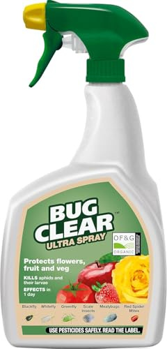 BugClear Fruit & Vegetable Ultra 800ml – Ready to Use Bug Spray for Fruit, Vegetables & Garden Plants – Fast Acting Insect Control for Aphids, Greenfly & Whitefly