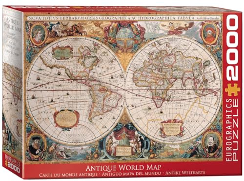 Antique World Map 2000-Piece Puzzle