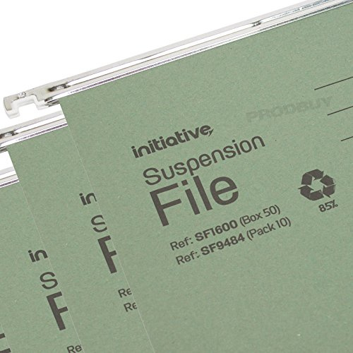 [Pack of 25] Filing Cabinet 215gsm Hanging Suspension Files Card Folders Tabs Inserts (Foolscap (Will fit 37.8cm - 39.4cm))