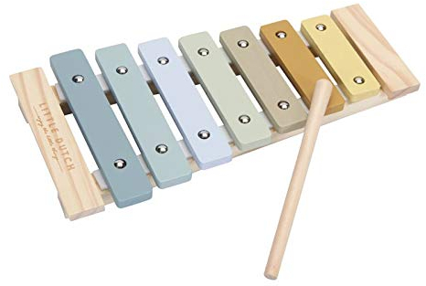 Little Dutch 7017 Holz Xylophon puderblau