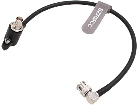 SZRMCC 12G 6G HD SDI sovratensione circuito isolatore ad angolo retto BNC maschio a femmina cavo video per ARRI Alexa RED Komodo Sony-Canon fotocamera (20cm)
