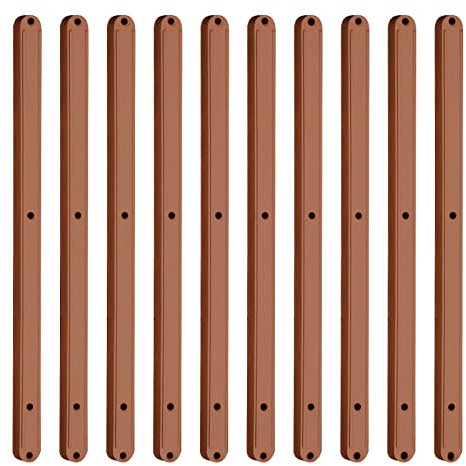 Estructuras para cajones de plástico, guías para armario y cajones móviles (marrón, 235 mm)