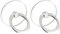 Peslogy 2pcs Transparent Clear Phone Ring Grips Holder Kickstand 360° Rotation Cell Phone Ring Stand for Cell Phone Tablet Case Accessories (Round)