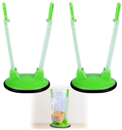 XiangSKY Sandwich Bag Holder 2pcs Baggy Rack Stand Set Easy to Operate Baggy Rack,Durable Baggy Racks,Freezer Bag Holder Stand for Freezer Bags,Food Storage Bags, Sandwich Bags,Meal Prep Bags etc