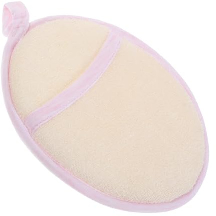 Éponge de Bain Bébé en Fibre de Bambou, Moufles Rose pour -nés