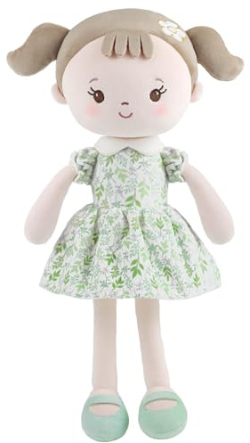 GAGAKU Soft Baby Doll Toys (16'') for Girls, My First Baby Rag Dolls for Girl Birthday Gift Plush Doll Toys Machine Washable Baby Doll for Toddler Kids Infants