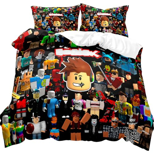 Juego De Ropa De Cama Anime, Edredón Anime De 135 x 200 cm | incluye Funda Almohada Anime 75 x 50cm 2 Piezas