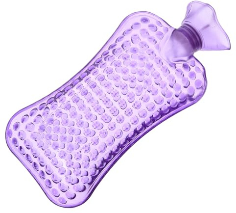 TOPPERFUN Große 2000ml Wärmflasche Winter Wärmebeutel Auslaufsicher Kunststoff Wasserheizkissen Handwärmer für Hände Füße und Nacken Gesundheitliche Wärmetherapie