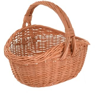Aqbau Geschenkkorb leer mit Henkel natur S 34 x 25 x 27 cm