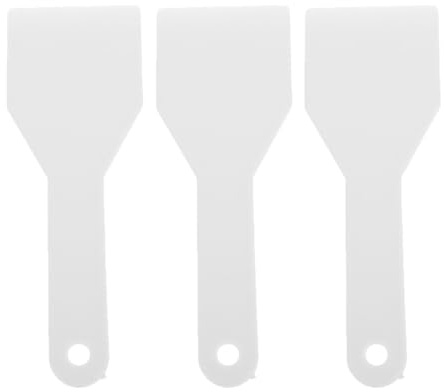 AMUSLESUR Raschietto per Ghiaccio Freezer 3 Pezzi Pala Antigelo in Plastica Bianca per Rimozione Veloce del Ghiaccio in Cucina e Parabrezza Auto