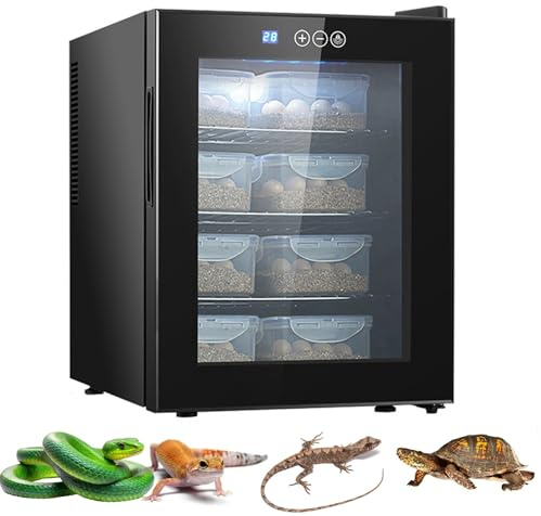 Incubatrice esotica per animali domestici con termostato di raffreddamento e illuminazione a LED, scatola scientifica a risparmio energetico per zoo e allevamento professionale