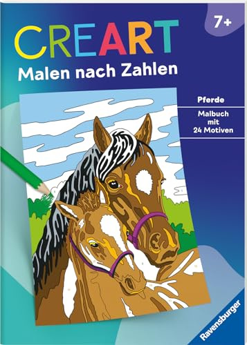 Ravensburger Malen nach Zahlen ab 7 Pferde - 24 Motive (CreArt Malen nach Zahlen)