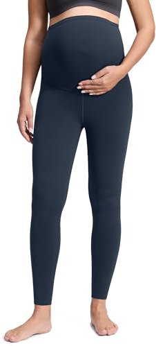 CRZ YOGA Women's Butterluxe Maternity Leggings 28- Träningskläder Yoga Gravidbyxor över magen Smörigt mjuka Sann marin XS