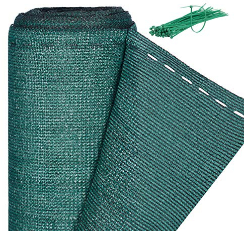 Relaxdays, vert Brise-vue, Paravent pour les clôtures et rambardes, Tissu HDPE, Anti-UV, 1,8 x 6 mètres, Meter