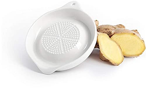 1pc 4 Zoll Keramik Reibe Platte Für Ingwer, Knoblauch, Zwiebel Gewürze Küchenhelfer
