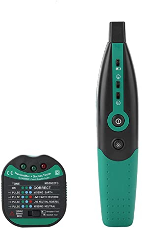 Steckdosenprüfer MASTECH MS5902 Sicherungssucher für Sicherungsautomaten US/EU Steckdosenprüfer(EU Plug 220V)