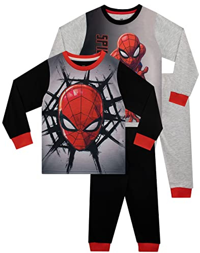 Marvel Jungen 2er-Pack Schlafanzug Spiderman