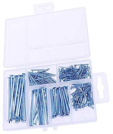 ULTECHNOVO Nagelschellen 240 Stk Holznägel Hardware- -sortiment Nagelsortiment-set -sortiment-kit Rundkopf-eisennägel Für Die Holzbearbeitung Brad Nägel Sortiment -kits Gewidmet Drahtnägel