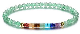 CrystalTears Armband Damen elastischer Heilende Kristalle Perlenarmband Reiki Talisman spirituelle Geschenke