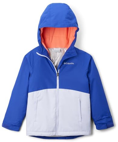 Columbia Youth Girls Alpine Action 3 Jacket, Snowdrift Melange/Clematis Blue, 164