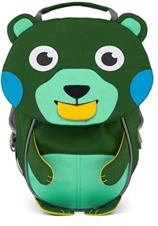 Affenzahn Kinderrucksack Kleiner Freund | Ergonomischer Kindergarten-Rucksack für Kinder von 1 bis 3 Jahren mit Reflektoren, Ziehzunge und Namensschild