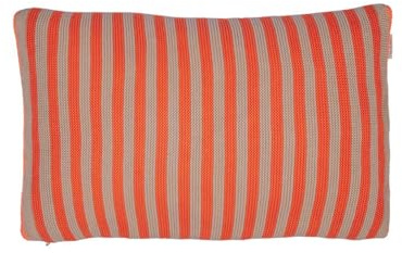 PiP Studio Bonsoir Stripe dekorkudde färg orange, storlek 40 x 60