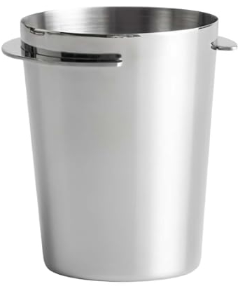 HAPPOW Taza dosificadora de café, vaso dosificador de 58 mm, taza de café expreso de acero inoxidable 304, soporte para colador, conexión en polvo sin costuras, sin derrames, accesorios de café para