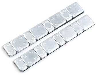 INFINAUTO 60g 2.1oz Motorbike Car Wheel Balance Weights 124 x 18mm 2pcs Durable Material Stylish Design