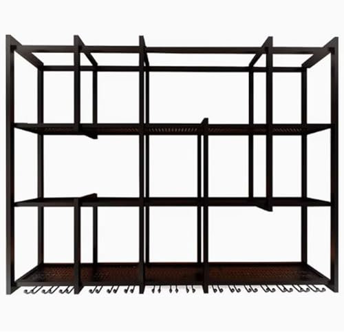 Estantería De Vino Wine Rack Botellero Vino Pared Botellero Vino Pared Para Vinoteca Botellero De Pared Soporte Para Vino Colgante Con Luz LED Multifunción Botellero Vino/Almacenar Botellas(300cm/118i