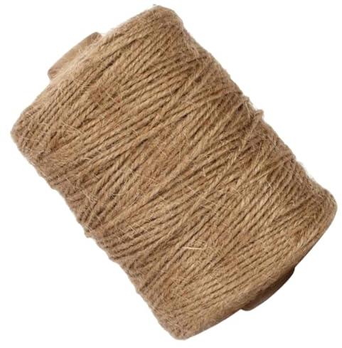 Artibetter 1rotolo Cordoncino Juta Naturale Da Metri Versatile Per Decorazioni Creazioni Fai Da Te Matrimoni e Feste Elegante Per Natale e Giardinaggio