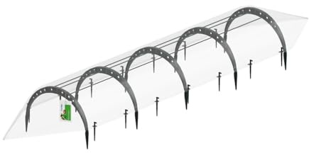 PAFEN Pflanztunnel Bögen Garden Folientunnel - 60 x 360 x 30cm - Gewächshaus für Garten Ideal für Gemüseanbau und Pflanzenaufzucht