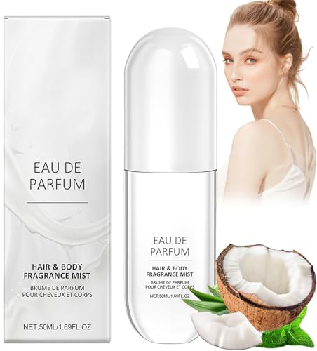 Vanille-Haut-Körperspray, Vanille-Haut-Parfüm, Vanille-Kokos-Parfüm, Haar- und Körperspray für Frauen und Männer, lang anhaltendes Vanille-Parfümspray (1 Stück)