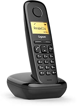 Téléphone Fixe sans Fil, Design Singe Noir, Fonctions de Base, idéal pour Une Utilisation à la Maison et au Bureau, Facile à Utiliser et à Entretenir.