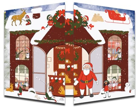 Calendario de Adviento 2025 para niños – Idea de regalo infantil – 24 buenas acciones para hacer antes de Navidad – A partir de 3 años – Formato A4