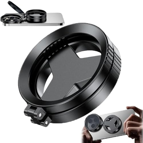 Juego de filtros magnéticos 2 en 1 CPL & Star Filter Lens, 52 mm para objetivos de cámara de teléfono, polarizador HD antideslumbrante y control de luz estrellada, potencia de grabación real y