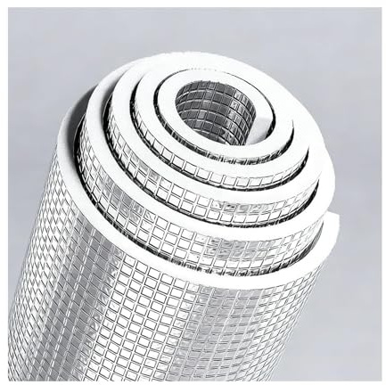 HUFIREHU Aluminisé A Bulles Double Face Reflecteur De Chaleur Pour Radiateur Isolant Thermique Double RéFléChissant Couches, Isolation Durable RéFlecteur Chaleur(200cm/78.7in,0.5cm/0.2in)