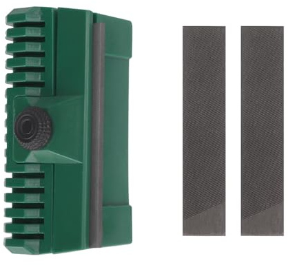 Bamjour Guía de Afilado para Motosierra, Acero Preciso 90 Grados | Elimina rebabas, plástico duradero, compatible Echo, herramienta mantenimiento cadena, instalación sencilla