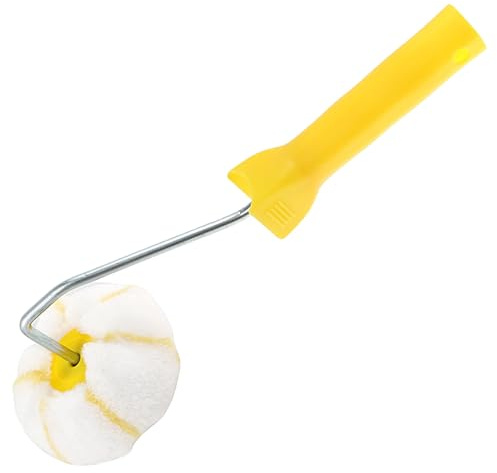 Edger Roller Brush - PP-Materialkonstruktion, Eckwalze, Emaille- und Ölanwendungswerkzeug, langlebiges Malzubehör, ergonomische Griff-Eckrollen | für Heimbüros