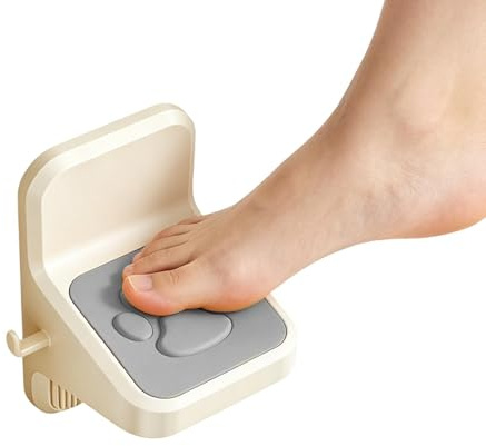 Dusch-Fußstütze zur Rasur der Beine Bohrfrei wandmontierbare Trittstufe mit | Fußstütze Für Die Dusche Zum Rasieren Der Beine für Fitnessstudio, Schwimmbad, Badezimmer, Toilette, Badewanne,