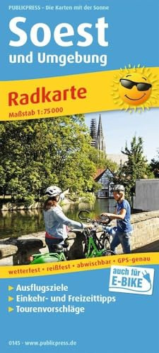 Publicpress Radkarte Soest und Umgebung 1:75.000: Radkarte mit Ausflugszielen, Einkehr- & Freizeittipps, wetterfest, reissfest, abwischbar, GPS-genau. 1:75000 (Radkarte: RK)