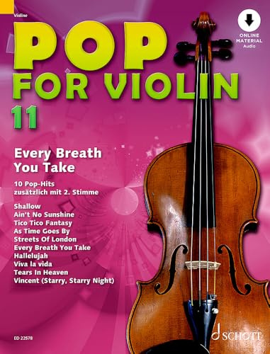 Pop for Violin: Every Breath You Take. 10 Pop-Hits. Vol. 11. 1-2 violins.