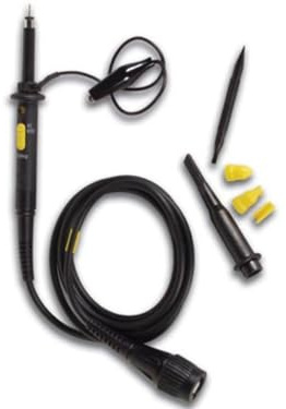 Velleman Testsonde mit Oszilloskopkopf, isoliert, 600 V, 60 MHz, 1.2 m Kabel mit Standard-BNC-Stecker, schwarz