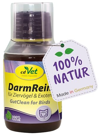 cdVet DarmRein 100ml – Ergänzungsfuttermittel für Ziervögel & Exoten mit natürlichen Kräuterextrakten