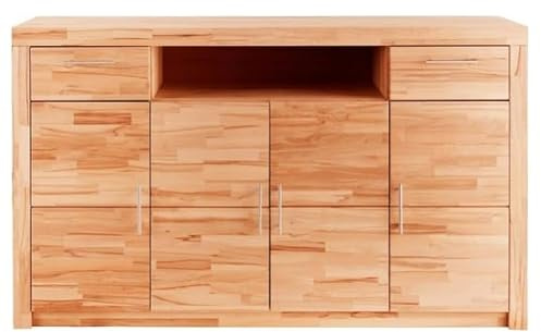 Highboard Anrichte Kommode Sideboard Kernbuche teilmassiv geölt 3442-10