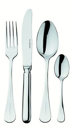Couteau de table en inox 18/10 de 3mm finition miroir - Lot de 6