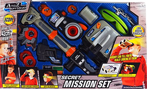 Secret Mission Set - EXTRA LARGE 6 Piece Spy Toy Kit