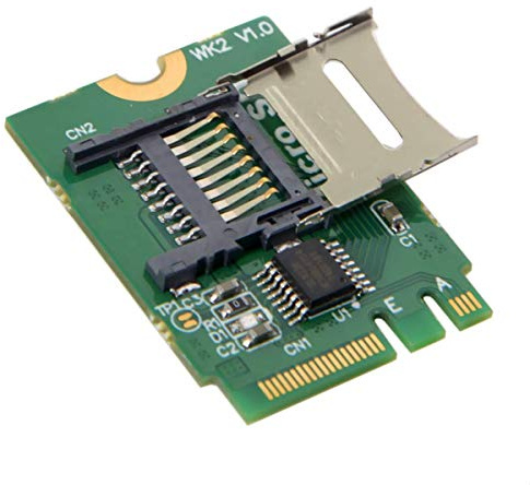 Sintech M.2 Micro SD Karte, TF SDHC SDXC auf NGFF Key A-E Adapterkarte