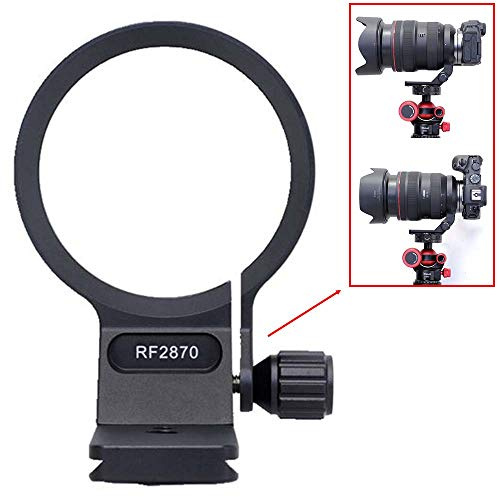 iShoot 74.5mm Tripod Mount Ring Lens Collar Compatible with Canon RF 28-70mm f/2L USM, Lens Support Holder Bracket Bottom is Arca-Swiss Fit Quick Release Plate